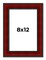 8x12 Weathered Picture Frame with UV-Resistant Acrylic & Acid Free Backing, Available in 5 Finishes - Black, Gold, Red, White, Natural